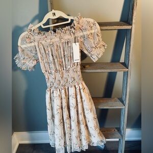 Floral off-the-shoulder dress